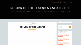 What Returnofthelegend.com website looked like in 2022 (1 year ago)
