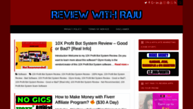 What Review-with-raju.com website looked like in 2022 (1 year ago)