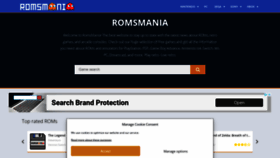 What Romsmania.games website looked like in 2022 (1 year ago)