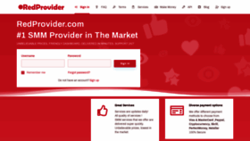 What Redprovider.com website looked like in 2022 (1 year ago)