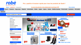 What Robe-materiel-medical.com website looked like in 2022 (1 year ago)