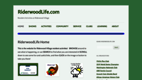 What Riderwoodlife.org website looked like in 2022 (1 year ago)