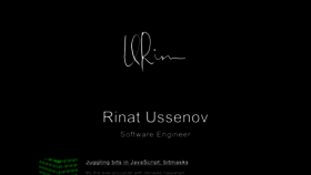 What Rinatussenov.com website looked like in 2022 (1 year ago)