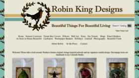 What Robinkingdesigns.com website looked like in 2022 (1 year ago)