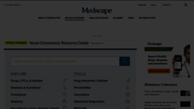What Reference.medscape.com website looked like in 2022 (1 year ago)