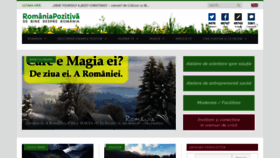 What Romaniapozitiva.ro website looked like in 2022 (3 years ago)