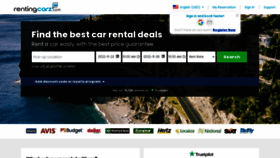 What Rentingcarz.com website looked like in 2022 (1 year ago)