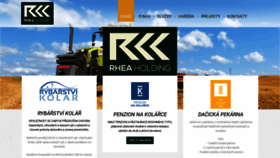 What Rheaholding.cz website looked like in 2022 (1 year ago)