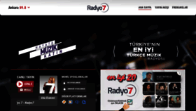 What Radyo7.com website looked like in 2022 (1 year ago)