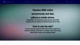 What Receivesms.cc website looked like in 2022 (1 year ago)
