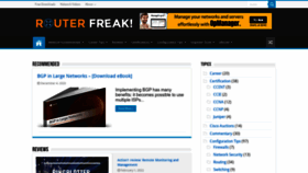 What Routerfreak.com website looked like in 2022 (1 year ago)
