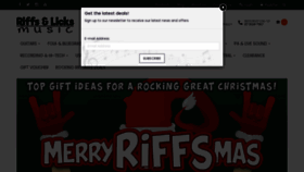 What Riffsandlicks.com.au website looked like in 2022 (1 year ago)