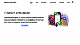 What Recive-sms-online.com website looked like in 2022 (1 year ago)