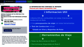 What Ruta5sur.cl website looked like in 2022 (1 year ago)