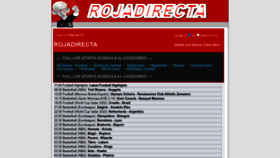 What Rojadirecta.video website looked like in 2022 (1 year ago)