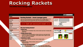What Rockingrackets.com website looked like in 2022 (1 year ago)