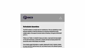 What Rics.org website looked like in 2022 (1 year ago)