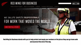 What Redwingsafety.com website looked like in 2022 (1 year ago)