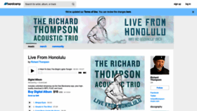 What Richardthompson.bandcamp.com website looked like in 2022 (1 year ago)