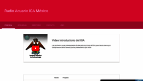 What Radioacuarioigamexico.com website looked like in 2022 (1 year ago)