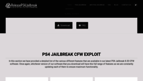 What Releaseps4jailbreak.com website looked like in 2023 (1 year ago)