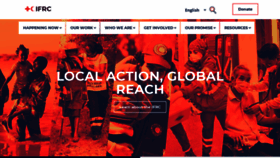 What Redcrossredcrescent.org website looked like in 2023 (1 year ago)