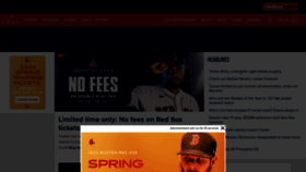 What Redsox.com website looked like in 2023 (1 year ago)
