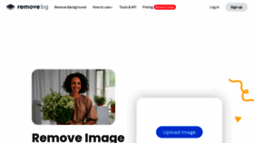 What Remove.bg website looked like in 2023 (2 years ago)