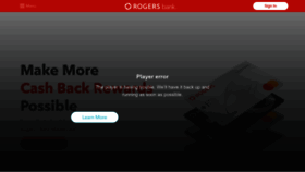What Rogersbank.com website looked like in 2023 (1 year ago)