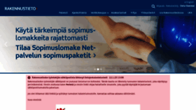 What Rakennustieto.fi website looked like in 2023 (2 years ago)