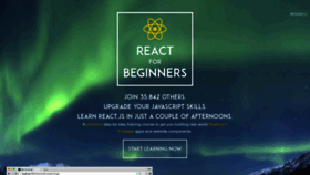 What Reactforbeginners.com website looked like in 2023 (1 year ago)