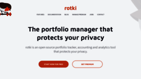 What Rotki.com website looked like in 2023 (1 year ago)
