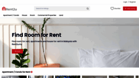 What Rent2u.my website looked like in 2023 (1 year ago)