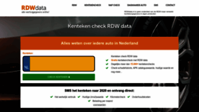 What Rdwdata.nl website looked like in 2023 (2 years ago)