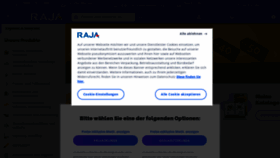 What Rajapack.de website looked like in 2023 (1 year ago)