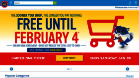 What Rentacenter.com website looked like in 2023 (2 years ago)