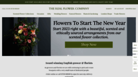 What Realflowers.co.uk website looked like in 2023 (1 year ago)