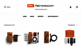 What Retrokits.com website looked like in 2023 (1 year ago)