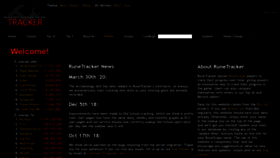 What Runetracker.org website looked like in 2023 (1 year ago)
