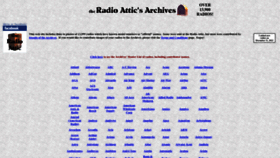 What Radioatticarchives.com website looked like in 2023 (1 year ago)