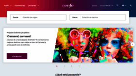 What Renfe.com website looked like in 2023 (1 year ago)