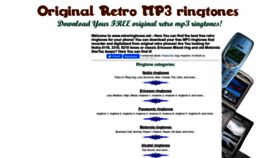 What Retroringtones.net website looked like in 2023 (1 year ago)
