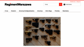 What Regimentwarszawa.pl website looked like in 2023 (1 year ago)