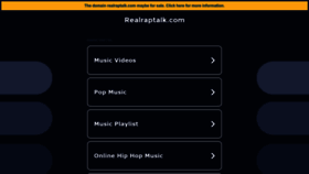 What Realraptalk.com website looked like in 2023 (1 year ago)