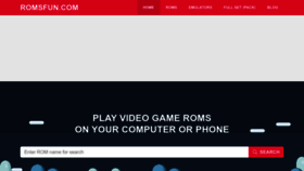 What Romsforever.co website looked like in 2023 (2 years ago)