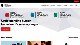 What Roymorgan.com website looked like in 2023 (1 year ago)
