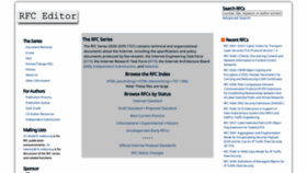 What Rfc-editor.org website looked like in 2023 (1 year ago)