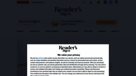 What Readersdigest.co.uk website looked like in 2023 (1 year ago)