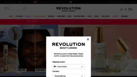 What Revolutionbeauty.com website looked like in 2023 (1 year ago)
