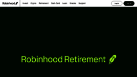 What Robinhood.com website looked like in 2023 (1 year ago)